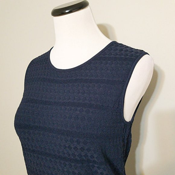 Nwt Preston & York Blue Sleeveless Knit Sweater Tank Top Vest Womens M Pullover - Picture 3 of 9